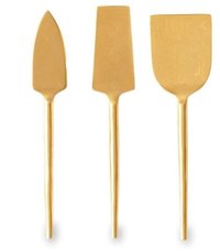 Brass Cheese Knives Set