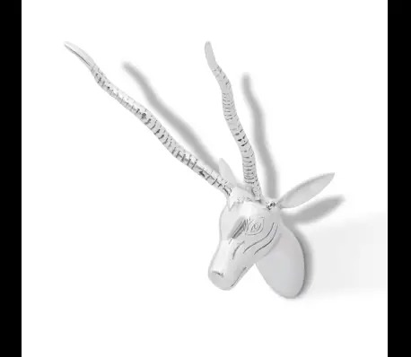 Aluminum gazelle's head By KAZMI EMPORIUM