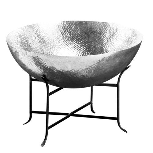Aluminum Bowl with Iron Stand