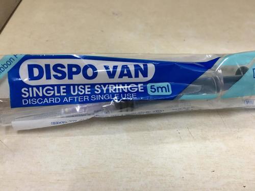Dispovan Syringe 5ml Without needle