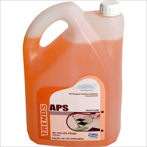 Trends All Purpose Sanitizer - 5 Liter Liquid, Orange Color | All Purpose Sanitizing Agent, Kills Germs, Endorsed by NEA, Suitable for All Ages