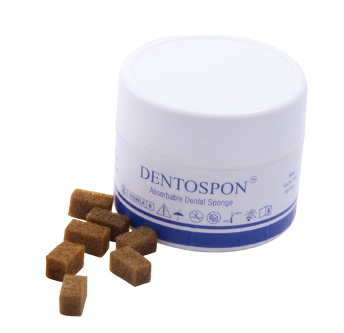 Dentospon Absorbable gelatin sponge with colloidal silver