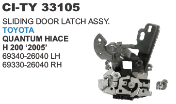Sliding Door Latch Assy Toyota Quantum Hiace