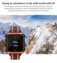 H7 Smart Watch Men Waterproof GPS Android 4G Message Call Reminder Ip68 Sport Watch