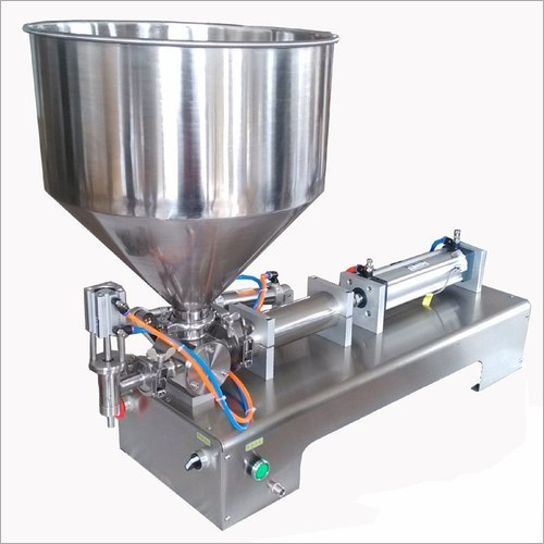 SS Pneumatic Single Head Paste Filler Machine