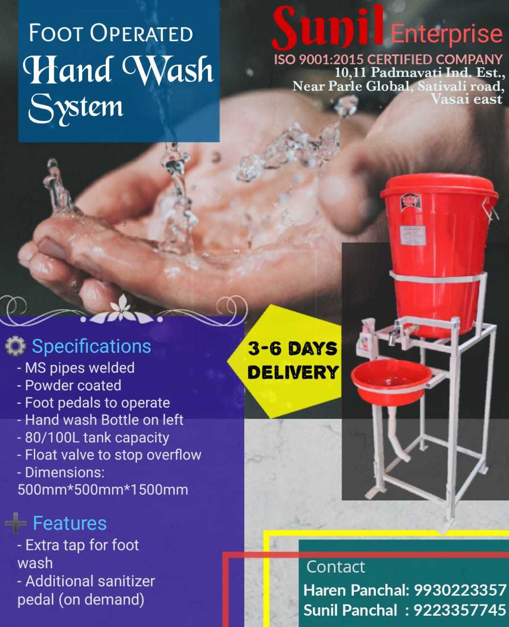 3 in 1 Hand Wash station