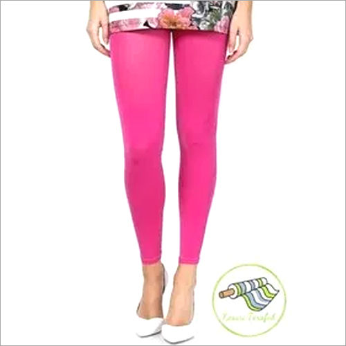 Fashionable Women Ruby Cut Plus size Cotton Lycra 4 Way Stretchable  Churidar Pink Leggings