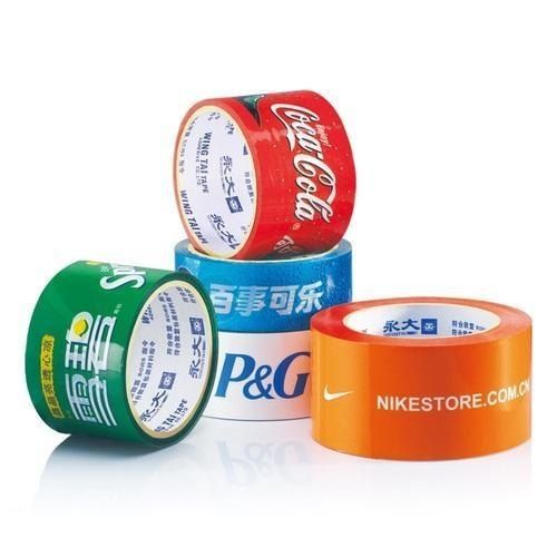 BOPP Printed Tapes - BOPP Film, 48mm x 66m, Red Color, 50 Micron Thickness | Acrylic Adhesive, 76mm Core Diameter