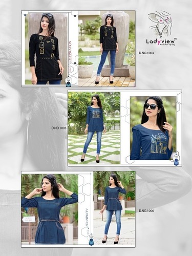 D-Topsy Ladyview Launched Denim Cotton Tops