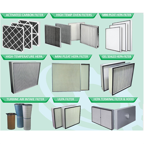HEPA Filter - Fiberglass Medium, Customized Dimensions | Gray Color, Easy to Clean, High Efficiency