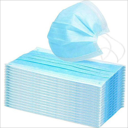 3 Ply Disposable Face Mask - Non Woven, Standard Size | Unisex Application for Hospitals, Clinics, Labs - Breathable with Nose Pin