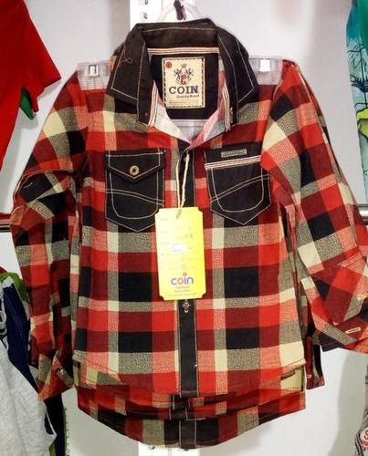 Kids Full Sleeves Shirt - Cotton Printed, Multicolour for Ages 1-4 Years