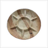 Round Partition Areca Leaf Plates
