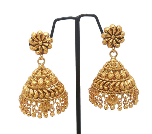 Gold New Design Forming Jhumka Earring