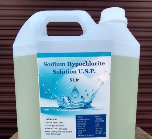 Sodium Hypochlorite - Pale Yellow Liquid | Antimicrobial Surface Purification, Bleaching, Odor Removal, Water Disinfection