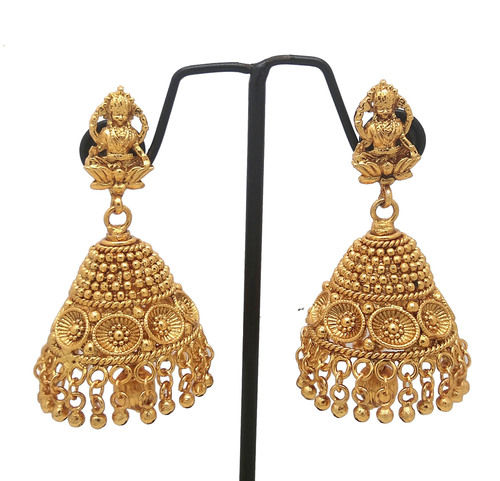 Latest Simple Design Gold Plating Jhumka Gender: Women