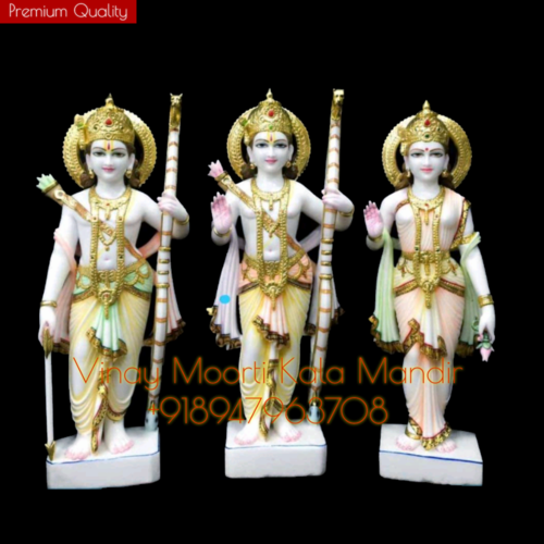 Makrana Marble Ram Darbar Statues