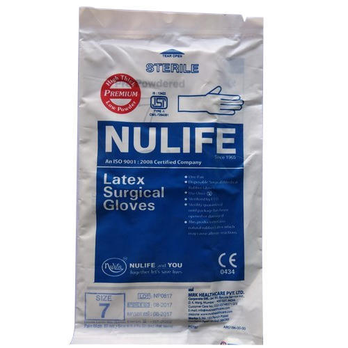 Nulife size 7 Sterile Gloves