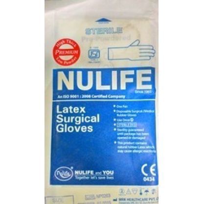 Nulife size 7.5 Sterile GLoves