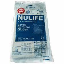 Nulife size 8 Sterile Gloves