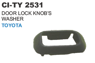 Door Lock Knob Washer Toyota - Rubber 20x15mm Black Secure Fit Prevents Wear Easy Installation