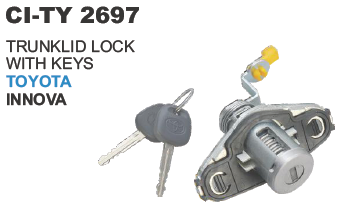 Trunklid Lock With Keys Toyota Innova