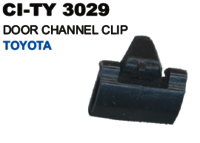 Door Channel Clip Toyota - Metal, 1x1x1 Cm, Black | Secure Fit, Easy Installation, Durable