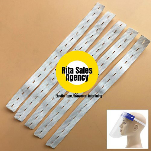 White Face Shield Punch Elastic Tape