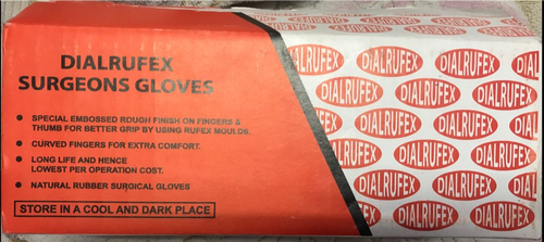 Dialrufex size 8 Sterile Gloves
