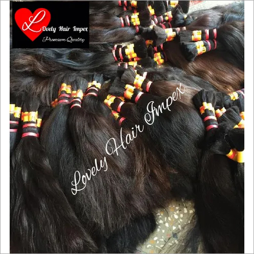 Natural Black Nd Brown Bulk Raw Human Hair