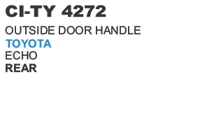 Outside Door Handle Toyota Echo Rear