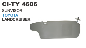 Sunvisor Toyota Land Cruiser - ABS Plastic 50x20cm Black | Sun Protection, Easy Installation, Durable Material, Perfect Fit