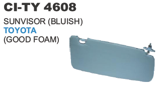 Sunvisor Toyota - Foam, Variable Size, Bluish | Sun Protection, Easy Install, Clip-On Mounting, Durable