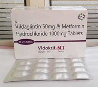 Vildagliptin 50 Mg + Metformin Hcl 1000 Mg Tablets