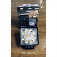 27 Watt 9 Led Square - Color: Black