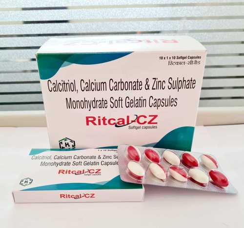 Calcitrol+ Calcium Carbonate & Zinc Sulphate Soft Gelatin Capsules