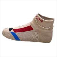 White Branded Socks Shoe Upper