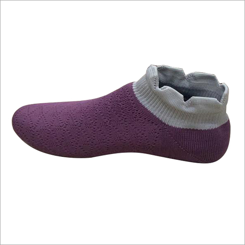 Purple-White Footwear Socks Shoe Upper
