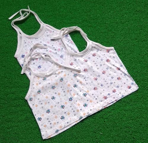 Kids Nigh - Cotton Printed Half Sleeveless Dori Jhabla For 0-3 Months , Multicolour Design for Newborn Comfort
