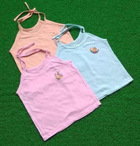 Kids Night - Cotton Half Sleeveless Jhabla Dori for 0-6 Months | Multicolour, Ideal for Newborns, Soft and Comfortable Material