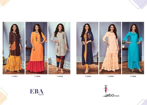 Spring Eba Vol-11 Eba Lifestyle Embroidery Palazzo Kurti