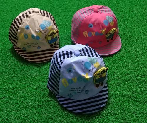 Kids Cap - Cotton Material, 0 Size | Multicolour Design for Infants Aged 0-1 Years, Perfect for Everyday Wear and Style