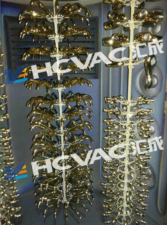 HCVAC Stainless Steel Fork/Knife/Tableware Titanium Nitride Coating Equipment /PVD Coating System