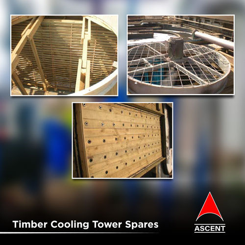 Timber Cooling Tower - Chemically Treated Wood, Blue Design | Durable, Efficient Heat Dissipation, Customizable for Industrial Applications