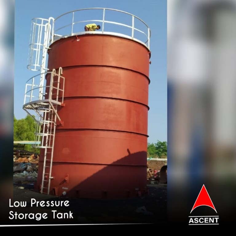 Low Pressure Storage Tank - Carbon Steel & Stainless Steel, 1,000 to 500,000 Liters Capacity | Leak-Proof, Corrosion-Resistant, Customizable Sizes, Safe Storage Solutions for Industries