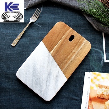Wood and Marble Chopping Board By KAZMI EMPORIUM