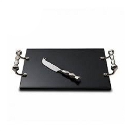 Marble Chopping Board with Knife
