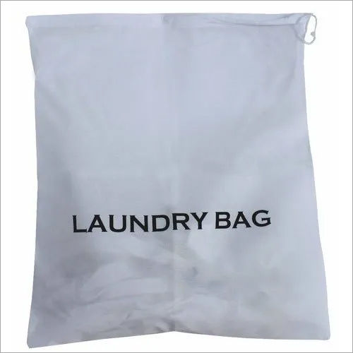 Laundry Bag - Polyester Mesh, 18x24 Inches | Drawstring Closure, Lightweight 0.2 lbs, 10 lbs Capacity, Machine Washable, Elegant White Color