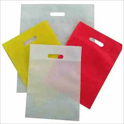 D Cut Bag - Non-woven Fabric, Various Dimensions, White Color | Lightweight, Durable, Eco-friendly, Customizable, Reusable, Promotional, Brand Visibility