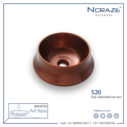 Decorative Oval Shape Imported Wash Basin